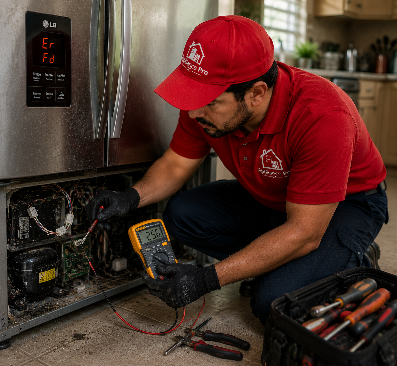 Commercial freezer repair for restaurant in Corpus Christi